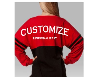 Custom made Boxercraft Pom Pom Jersey, Team Spirit-wear, Game Day, Cheerleading, Personal Customization