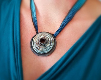 Jewelry Necklace, Necklace Jewelry, Necklace Pendant, Pendant Necklace, Ceramic Jewelry, Raku Necklace,Gift for Women Gift for Her, Gift