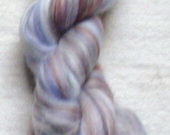 Merino Wool Roving, combed top, Granite Multi Color Fiber for Spinning or Felting, commercially dyed.