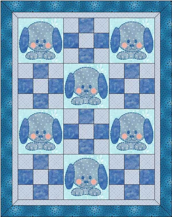 Puppy Quilt Dog Quilt Crib Quilt Child Quilt Quilt