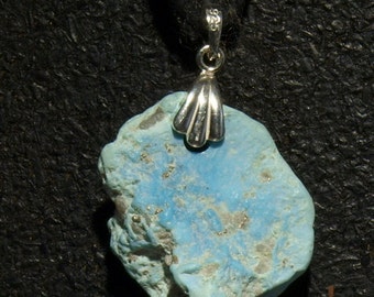 Sleeping Beauty Turquoise PENDANT Nugget Necklace