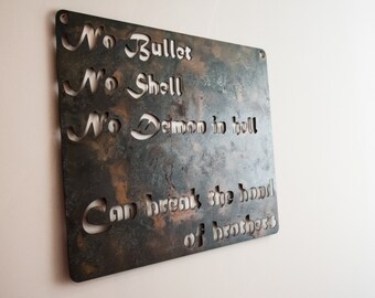 Rustic Custom Metal Signs Great made from Rusty Recycled Metal!