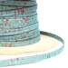 Green and red cork strip, vegan strip, portuguese cork strip, flat strip, flat cork cord, sold by meter