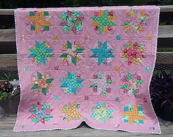 Handmade Lap Throw Quilt