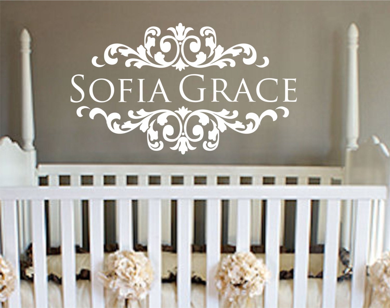 Baby Girl Nursery Wall Decal Name Wall DecalPersonalized girl