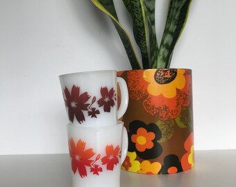 Vintage Agee/Crown Pyrex 'Cape Tulip' Mugs Retro Coffee Mug