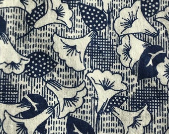 Morning Glory print fabric, 42" X 16", 100% cotton