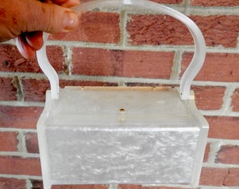 Mid Century Lucite Purse