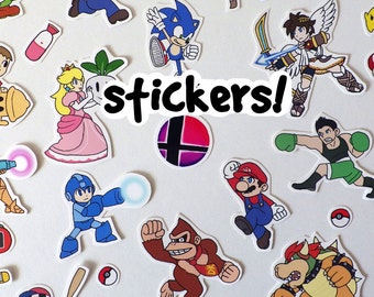Super Smash Bros. - Handmade Sticker set!