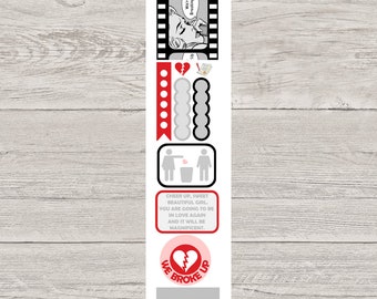 DECODAYS Broken Heart Planner Stickers