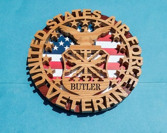 Military Home Decor, Air Force, Air Force Veteran, Military Decor, Military Gifts, Air Force Wall Art, Air Force Gifts, Military Veteran