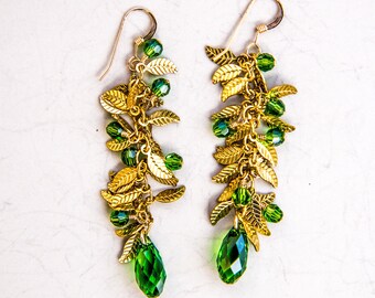 Mira Earrings - Forrest Green