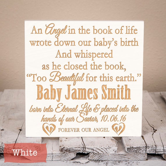 In Memory of Sympathy Gift Gift for Loss of child Infant