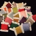 25 Bobbins of Embroidery Thread, Various Colors, Estate Find