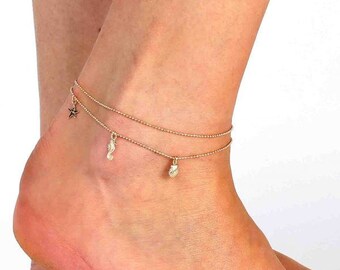 Gold Anklet - Gold Filled Anklet - Gold Ankle Bracelet - Anklets For Women - Foot Jewelry - Foot Bracelet - Summer Jewelry - Beach Jewelry