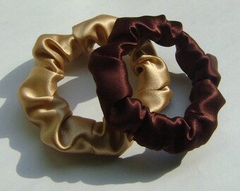 100% Silk Hair Scrunchies, 2 for 16.00