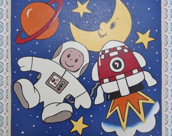 Wooden Space Painting