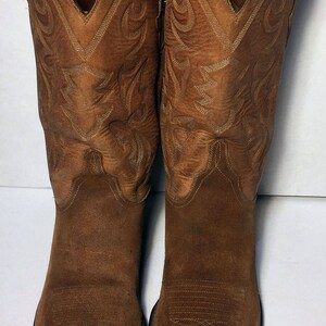 Suede cowboy boots | Etsy