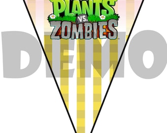 Plants Vs. Zombies Birthday Banner