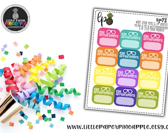 EYE DOCTOR Appointment Planner Stickers // Repositionable Matte Stickers | SP73