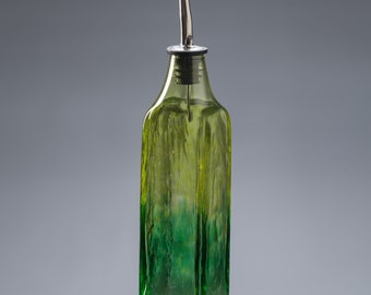 Liquid Love Bottle Lime/Green- Olive Oil Dispenser, Soap Dispenser, Olive Oil Bottle, Vinegar Bottle, Oil Dispenser