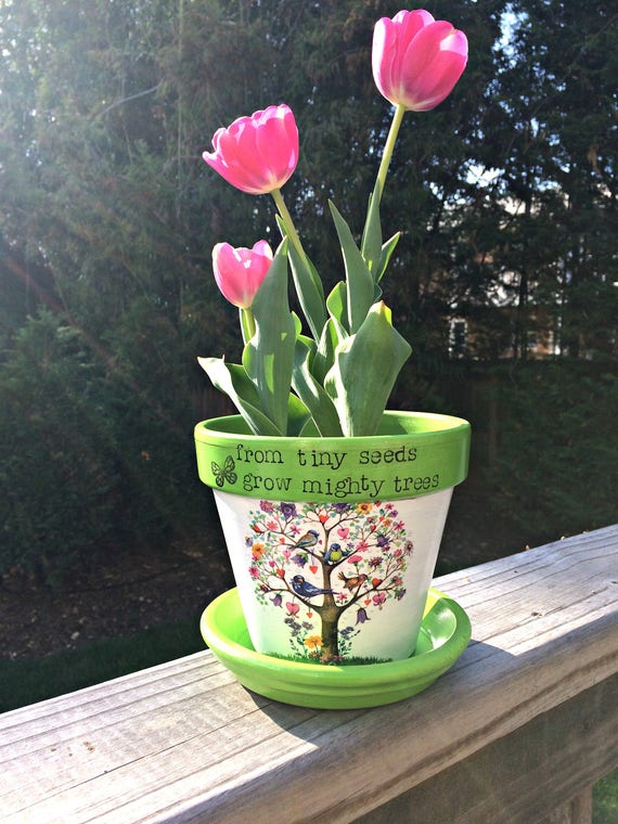 Download Personalized teacher flower pot custom planter painted