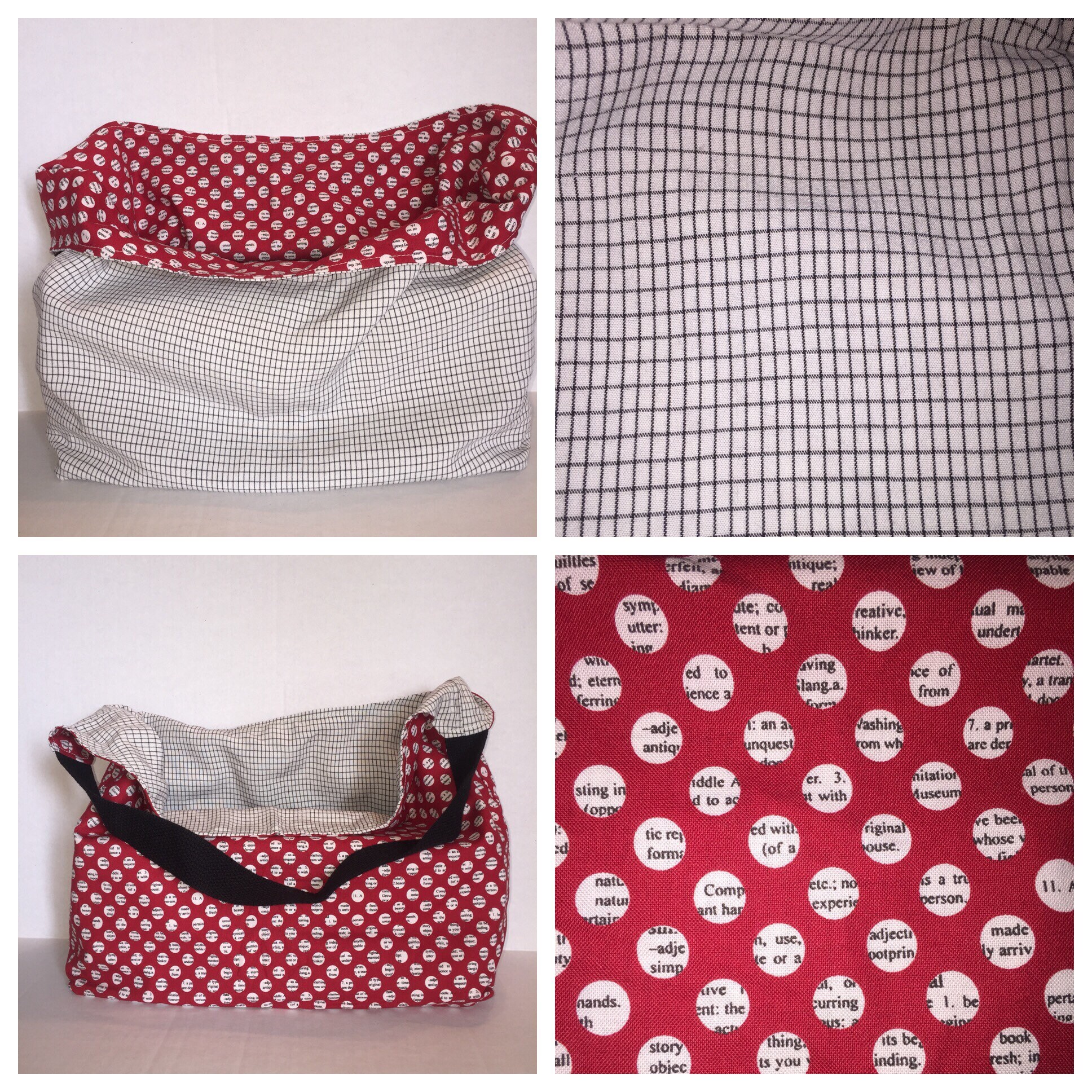 Linen Over the Shoulder Bag Cotton Shopping bag Washable