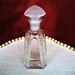 Vintage SCOTTISH PERFUME BOTTLE Thistle & Moss Campion Embellishment Clear Glass Perfume Bottle Wedding Bridal Bridesmaid Gift