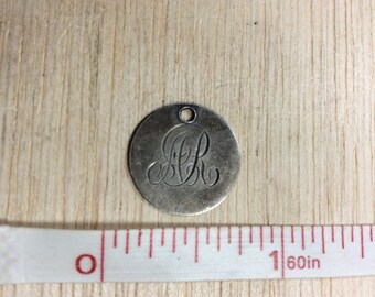 Double Sided Love Token Coin 1800s Holed Silver Used