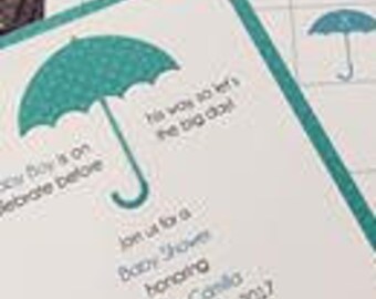 Umbrella Bridal or Baby Shower Invite