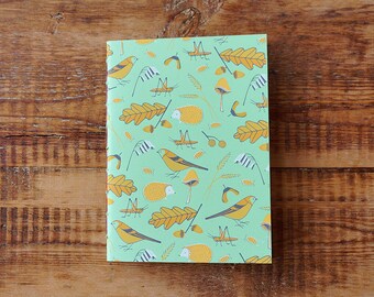 Autumn A5 Dot Paper | Sketchbook | Notebook | Screen Printed | Handmade