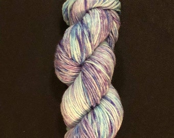 100% merino superwash machine washable worsted yarn - stained glass