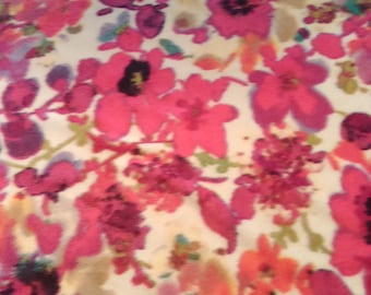 SALE***Floral Watercolor Fleece Blanket