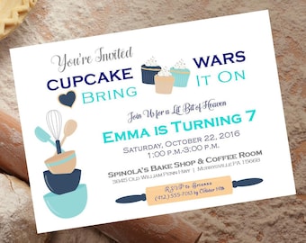 Cupcake Wars Party Etsy