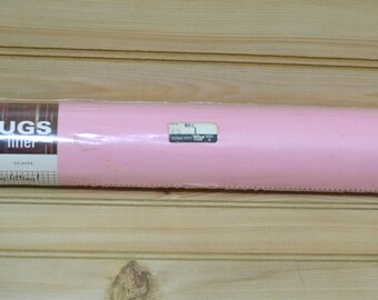 Vintage Bye Bye Bugs Shelf & Drawer Liner Paper Cleo Wrap Corp. Pink Made in USA Never Opened Insecticidal Kitchen Decor
