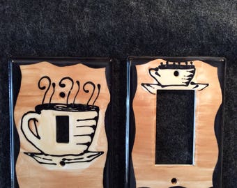 Coffee Switch Plate Cover