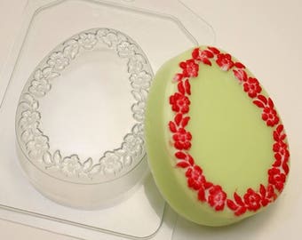 Easter soap mold, egg mold, plastic mold, ornament mold, decor mold, flowers mold, 3d mold, soap molds, soap mould, spring flower mold