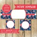 Blank DIY Etsy Shop Set - Independence Day - Do It Yourself Shop Set - Blank Etsy Cover - Red Blue Etsy Banner Set - INSTANT DOWNLOAD