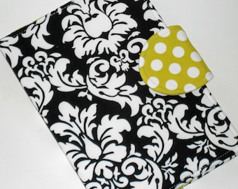 Kindle Fire HD 7" Cover / Nook Tablet Cover / Black Elegance eReader Cover / all sizes