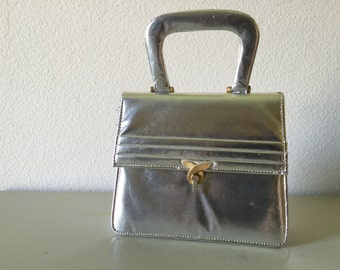 Vintage Silver Handbag Purse