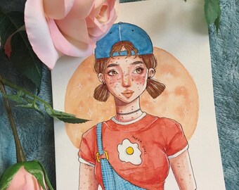 Yolker Girl (Original Artwork)