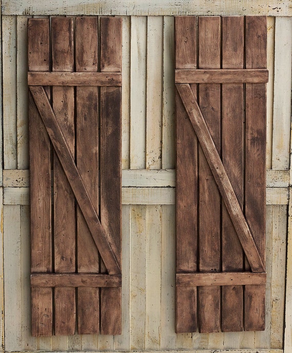 Rustic Shutters Farmhouse Shutters Country Shutters