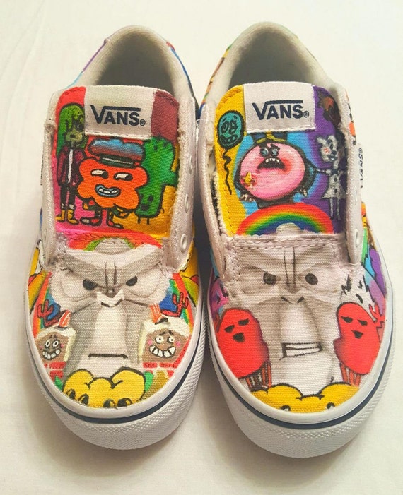 Items similar to The Amazing World of Gumball Handpainted Childrens ...