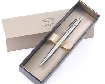 Personalised Pen, Engraved Pen, Stainless Steel Parker Jotter Pen, Fathers Day Gift, Wedding Gift, Birthday Gift, Graduation Gift, Birthday