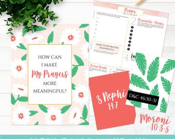 May {Come Follow Me} How can I make my prayers more meaningful? Teaching Package