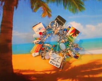 parrothead jimmy buffett margaritaville tropical beach parrot flip flop original bracelet