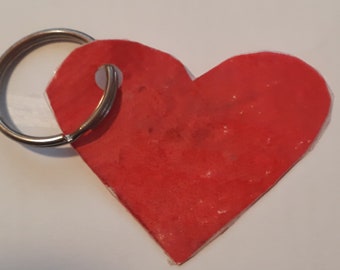 Handmade Loveheart Keychain
