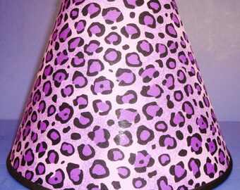 Purple Leopard Print Lamp Shade