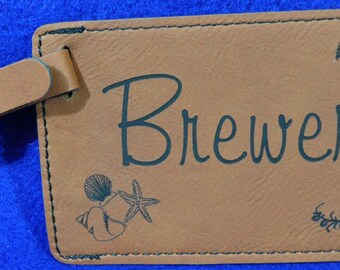 Luggage Tag ~ Wedding Gift ~ Destination Wedding Gift ~ Leather Tag ~ Gift For Traveler ~ Destination Wedding ~ Travel Gifts ~ Tropical Gift