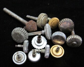 Steampunk Vintage Antique Watch pocket Watch parts crowns CS 84